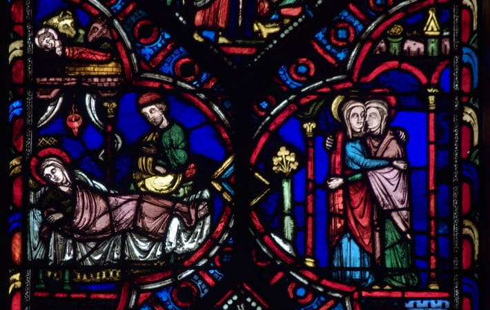 vitrail du XIIe siècle