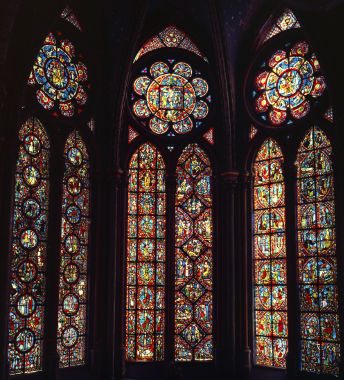 vitraux de la chapelle de la vierge