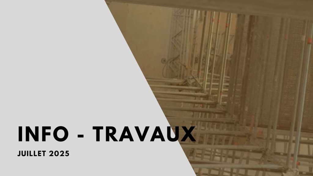 Travaux en cours : modifications d’accès à la cathédrale jusqu&rsquo;au 13 août