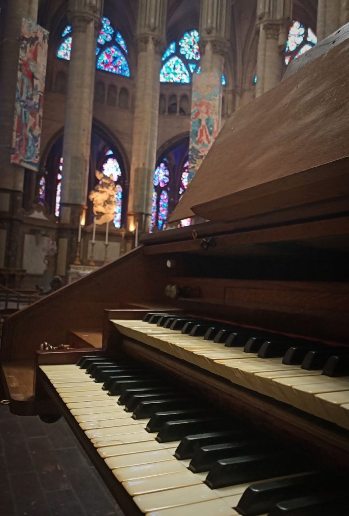 clavier de l'orgue de choeur